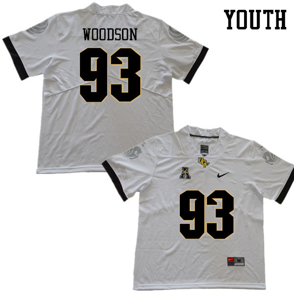 Youth #93 Landon Woodson UCF Knights College Football Jerseys Sale-White